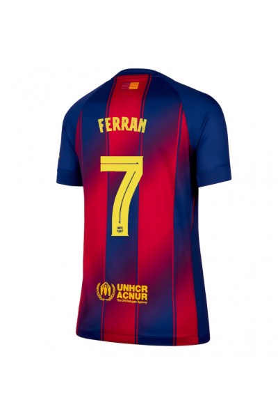 Barcelona Ferran Torres #7 Jalkapallovaatteet Naisten Kotipaita 2025-26 Lyhythihainen Barcelona Ferran Torres #7 Jalkapallovaatteet Naisten Kotipaita 2025-26 Lyhythihainen